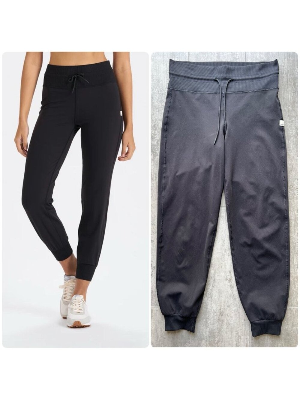 VUORi Daily Jogger Black Leggings Designer VW418 High Rise Stretch Buttery M